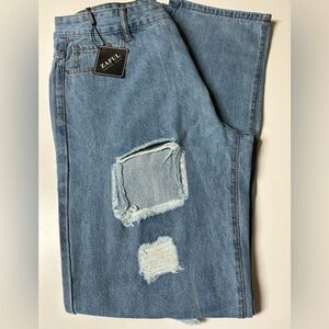 Zaful Mens Blue Jeans